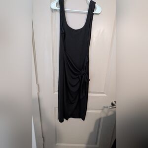 Express Black Strapless Midi Gown